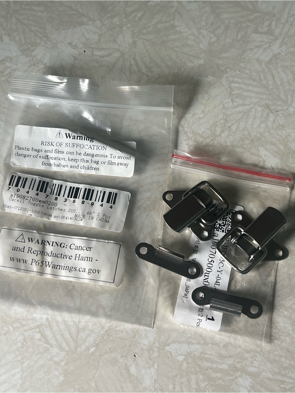 Metal Purse Clasps - Silver Hardware Set Uxcell toggle latch set of 2 New